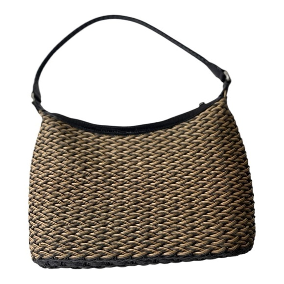 Brighton Edna Woven Raffia Straw & Leather Trim Shoulder Bag - Picture 5 of 6